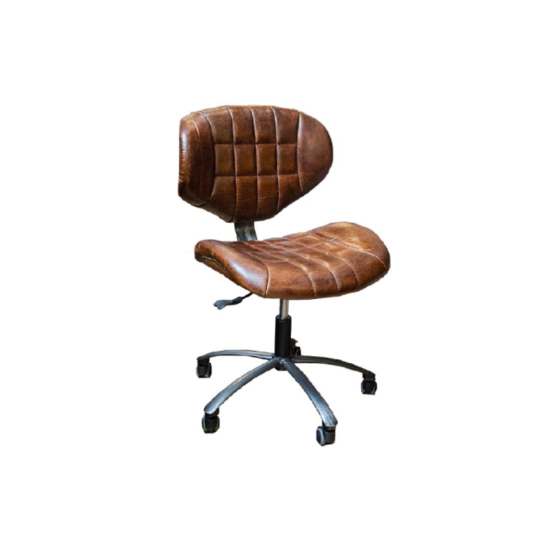 Heritage Office Chair Leather - Brown image 0